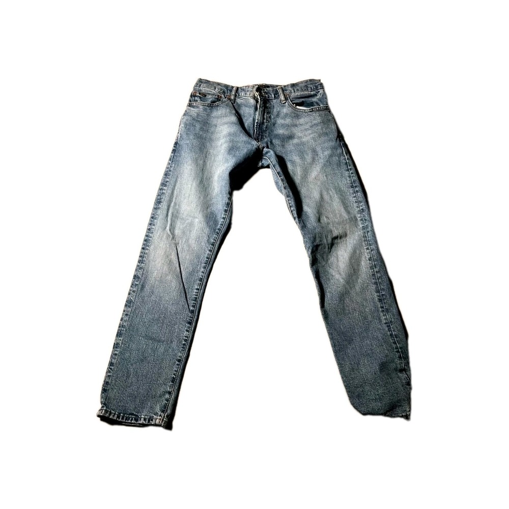 Polo Ralph Lauren Jeans Mens 30 Blue Denim Medium Wash Straight Leg Whiskering